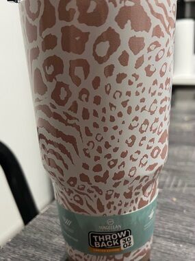 Magellan Outdoors 30oz Throwback Leopard Print Tumbler in Pink and White